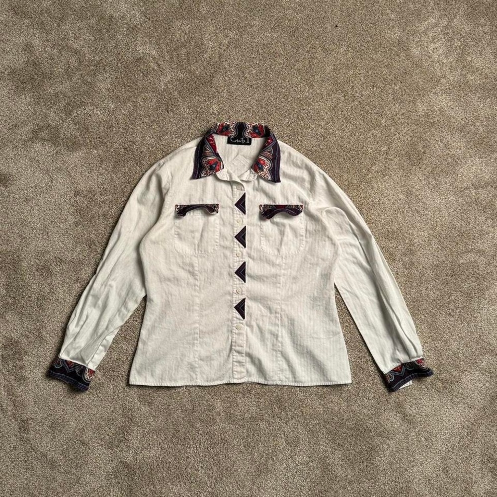 COLOR FX II HERRINGBONE "WESTERN" SHIRT